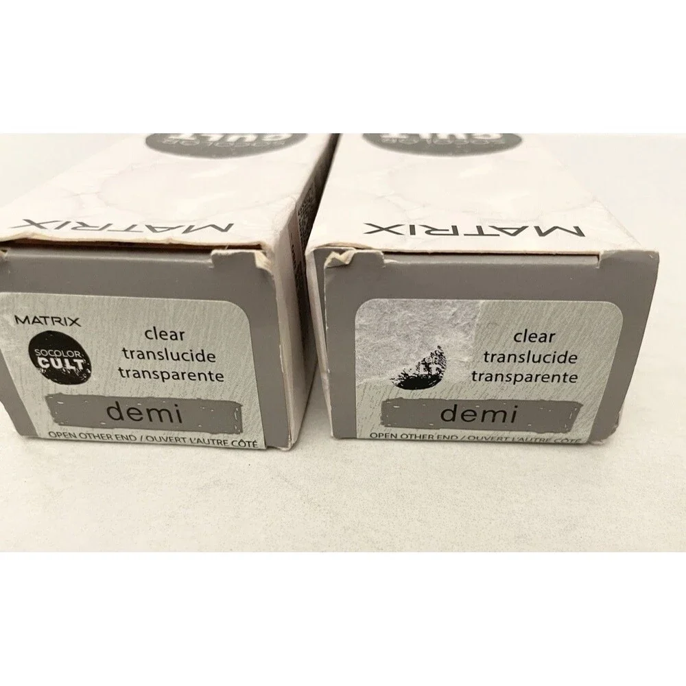 (3) Lot NEW MATRIX SOCOLOR CULT Demi Clear Hair Dye 3 OZ Each